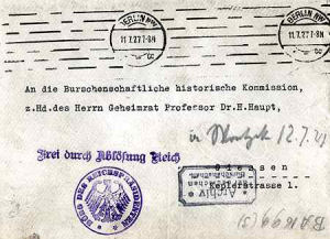 Briefumschlag, 1927