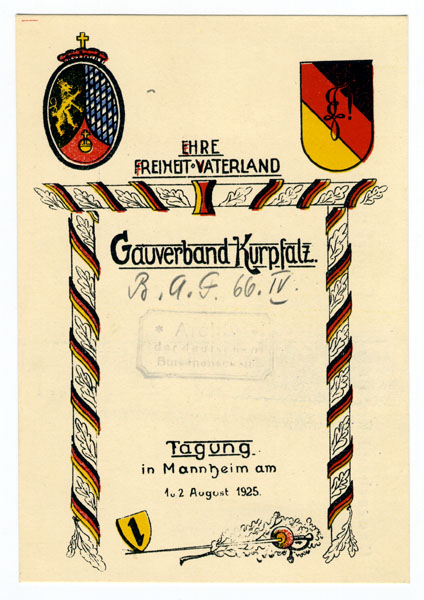 VAB Gau Kurpfalz, 1925